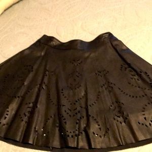 Black “leather look” skirt